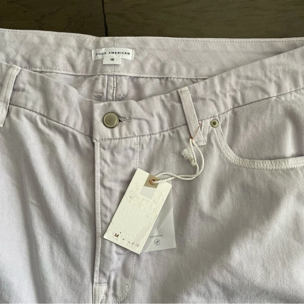 - Good American lavender straight leg jeans - Picture 4 of 5
